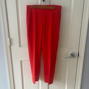 Theory Treeca Linen Blend Crop Pull-On Pants - size 6 NWT